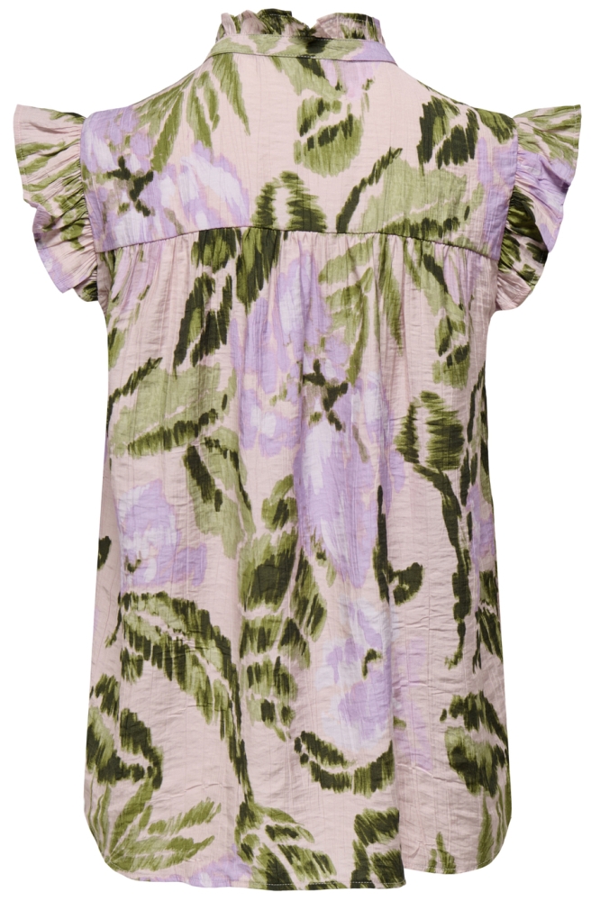 JDYBILLY S/L FRILL TOP WVN 15350717 SALSA ROSA/ORCHID BLOOM